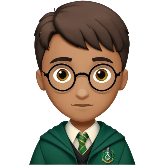 louis cordice is Blaise Zabini in harry potter, wear hogwarts slytherin uniform emoji
