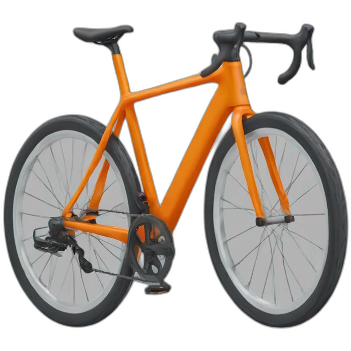 Vélo piste orange emoji
