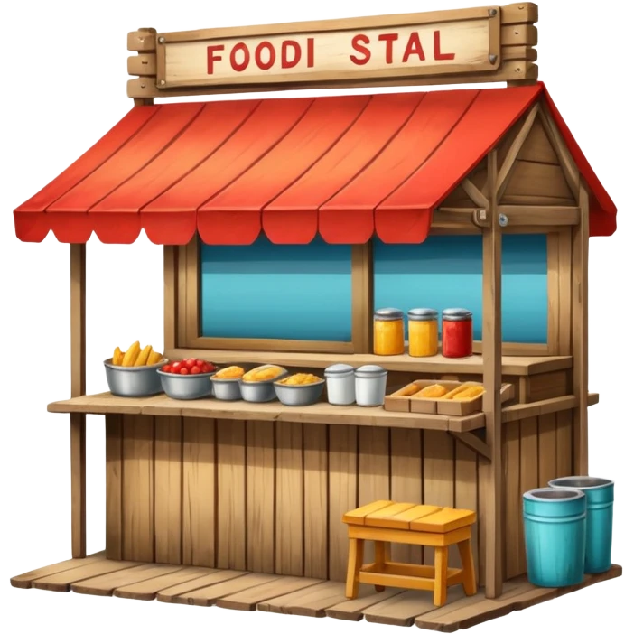 small roadside foodstall emoji