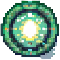 Change all the lights to green, keep the pixel art style, with no background. emoji