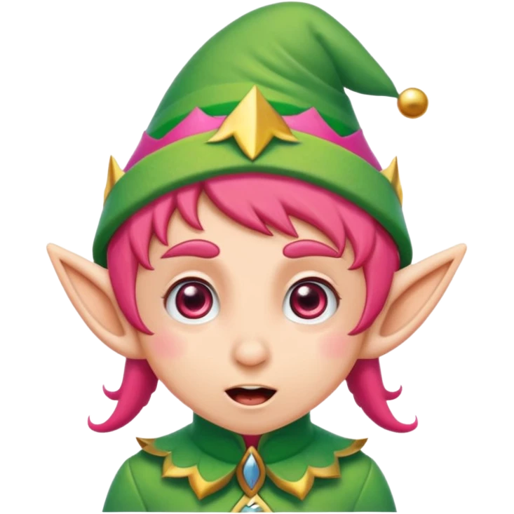 استیکر تعجب با لباس جن emoji