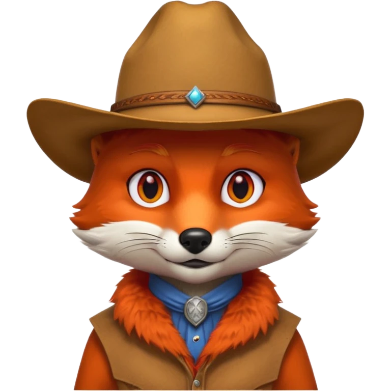 fox with cowboy hat emoji