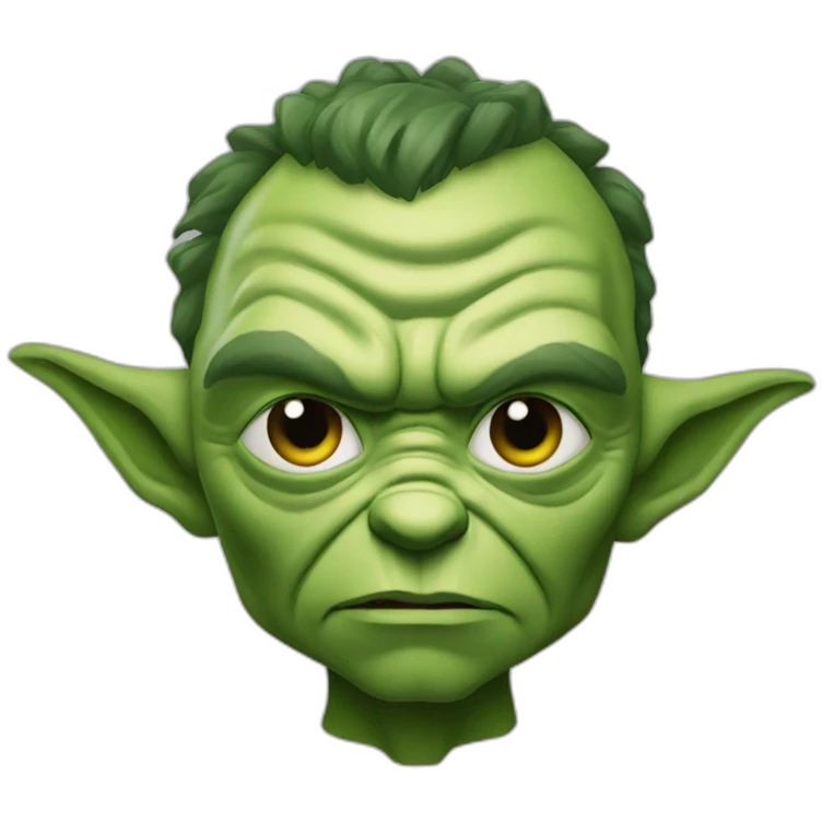 Yoda fuse with hulk emoji