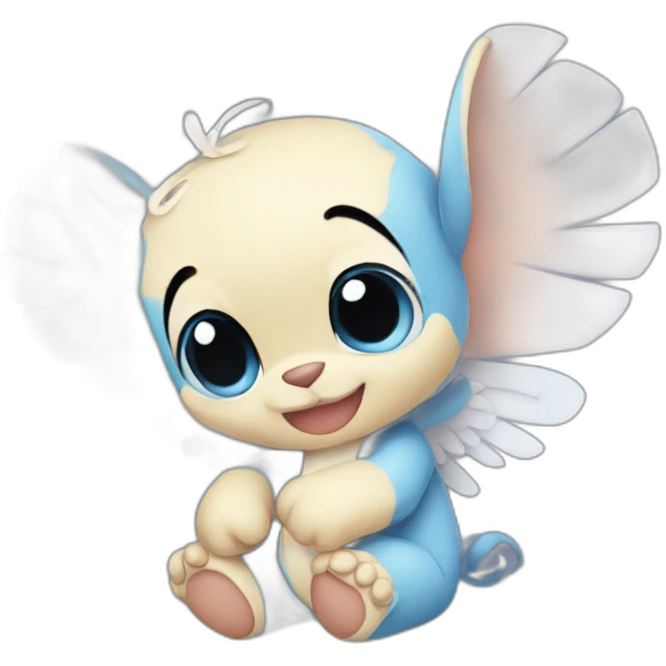 Stitch câlin a angel emoji