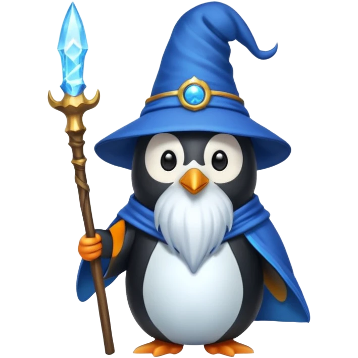 Penguin Wizard emoji