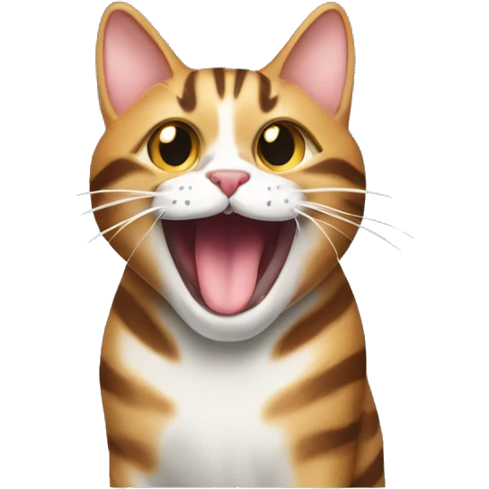 stripes tabby cat tongue out emoji