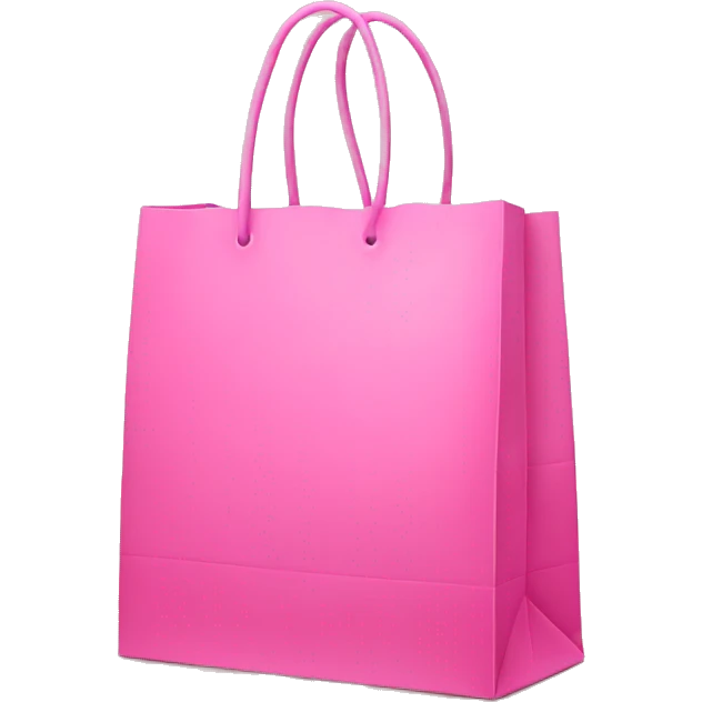 Pink shopping bag  emoji