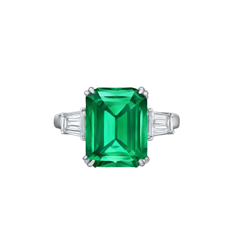 Emerald cut ring emoji