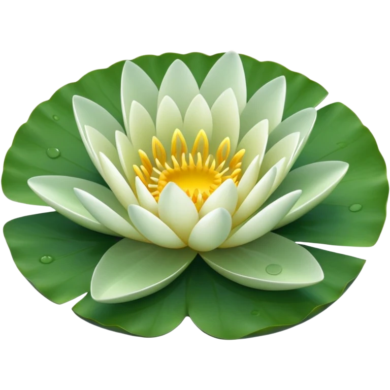 water lily circle leaf emoji