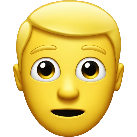 generic yellow man emoji with mind blown by a tiny computer inside of his head emoji