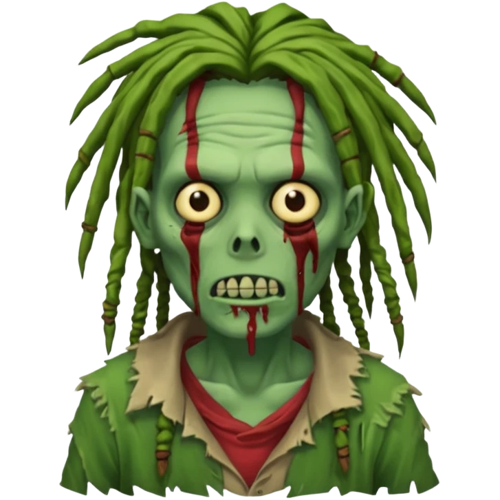 zombie with dreads emoji