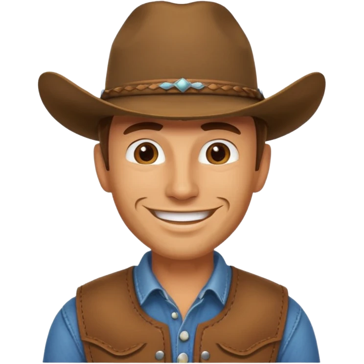 Cowboy tipping his hat emoji