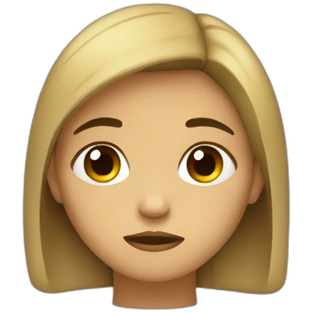 Sad girl emoji