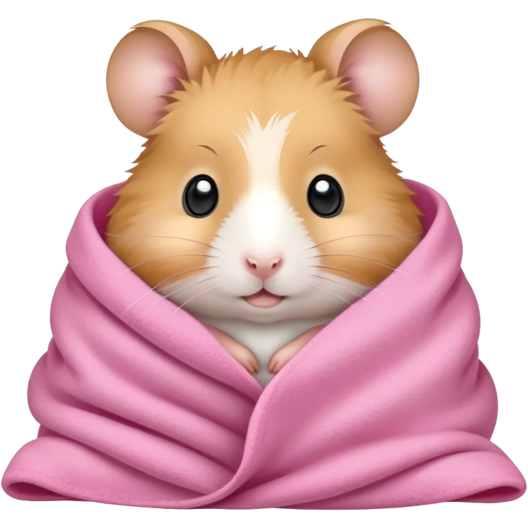 Hamster with pink blanket  emoji