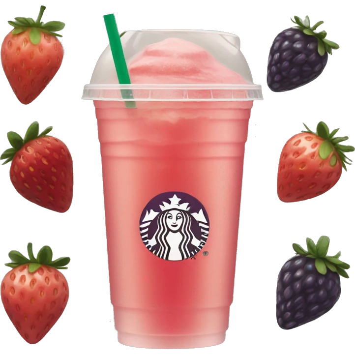 strawberry acai lemonade starbucks emoji