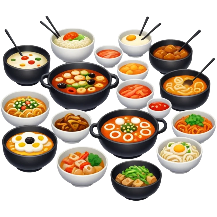Korean foods emoji