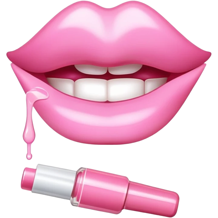 Light pink lip gloss emoji