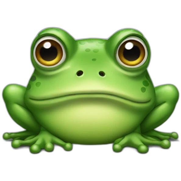 Big grumpy frog  emoji