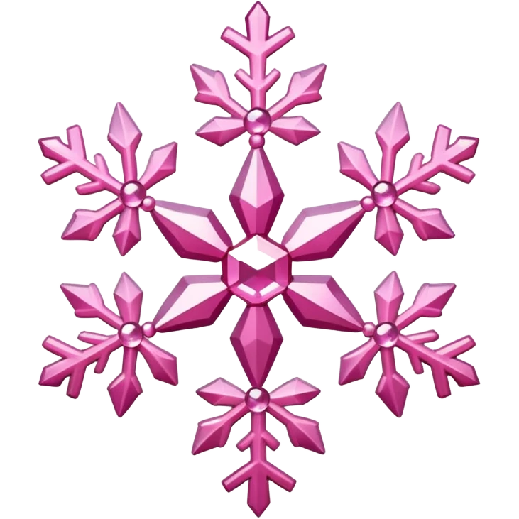 pink snowflake emoji