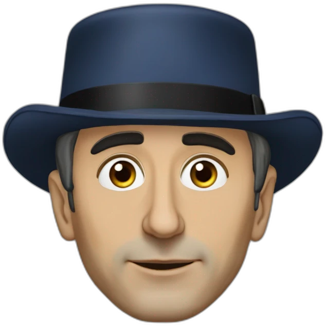 Éric Zemmour avec un chapeau de napoléon  emoji