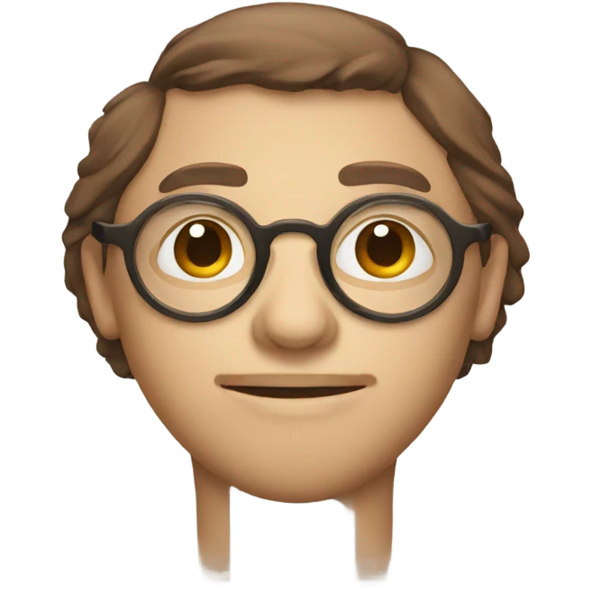 round brown spectacles emoji