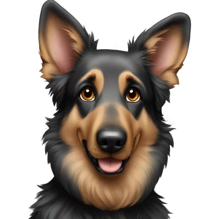 dog German shepherd poodle merle emoji