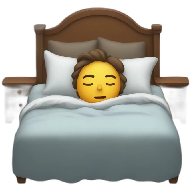 sleeping in the bed emoji