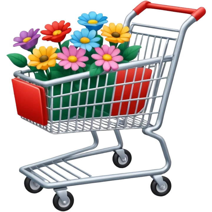 в цветах #B531C6 #B93FC4 #BC74DA #FED3FF   тележка для покупок emoji