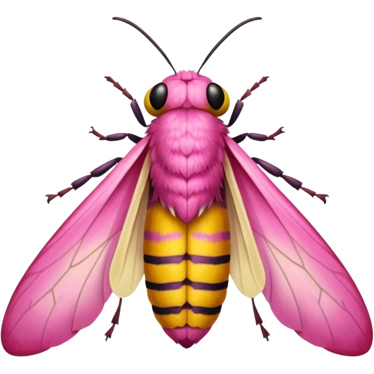 Can you generate a Dryocampa rubicunda a.k.a Rosy maple moth emoji emoji