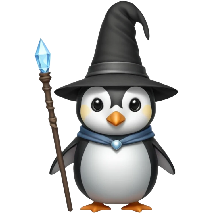 Penguin Wizard emoji