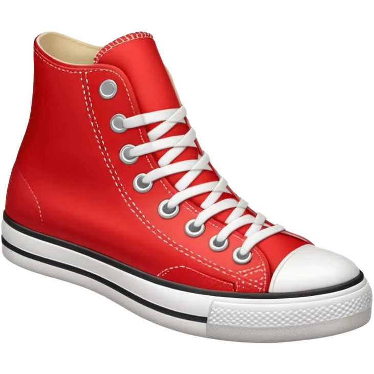 red converse shoe emoji