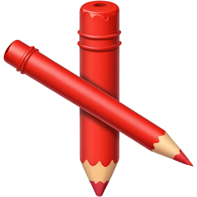 red crayon emoji