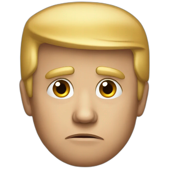 donald trump sad emoji