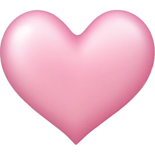 light pink heart emoji