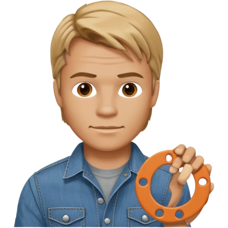 Macgyver with circle gaskets emoji