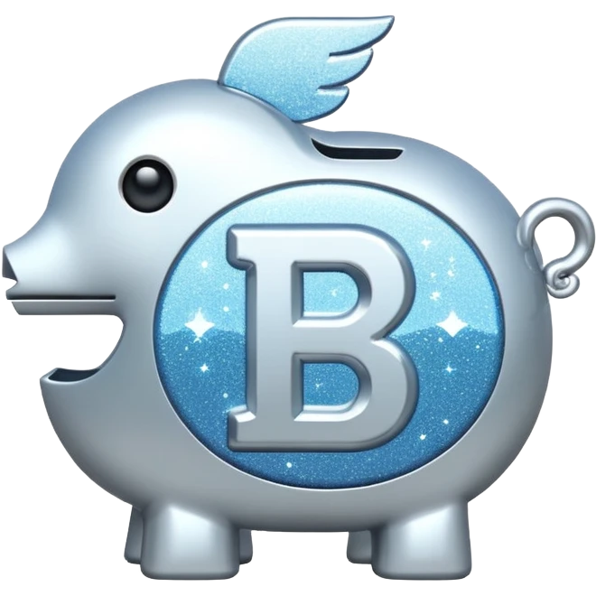 glitter white symbol bank emoji