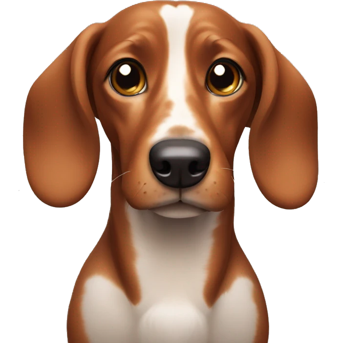 Brown Sausage dog  emoji