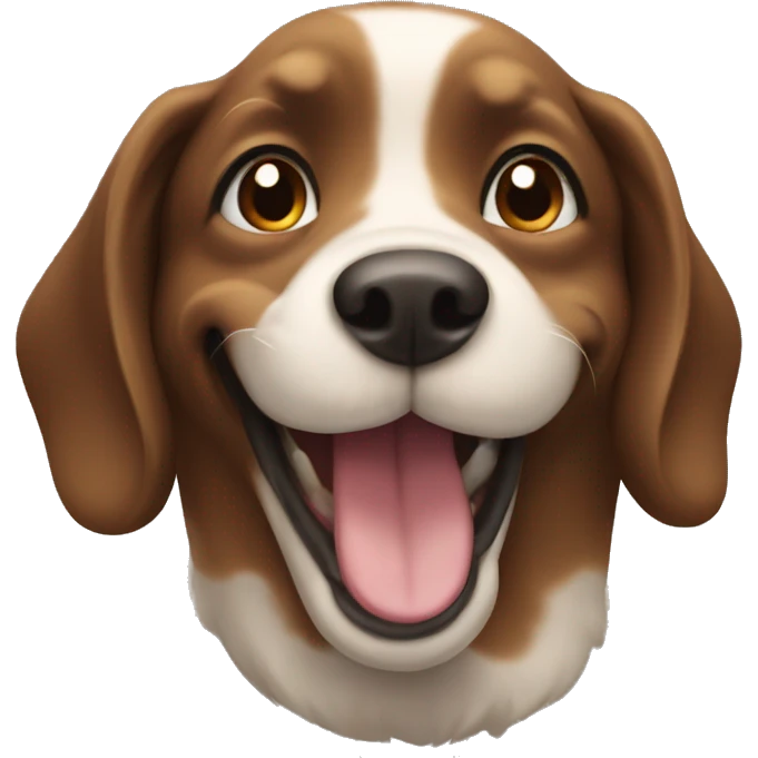 A dog smile emoji