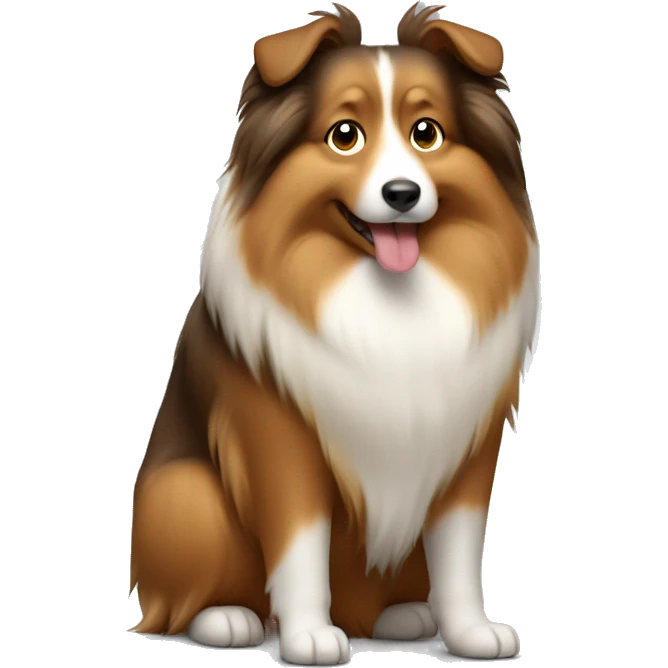 Fat Shetland sheepdog emoji