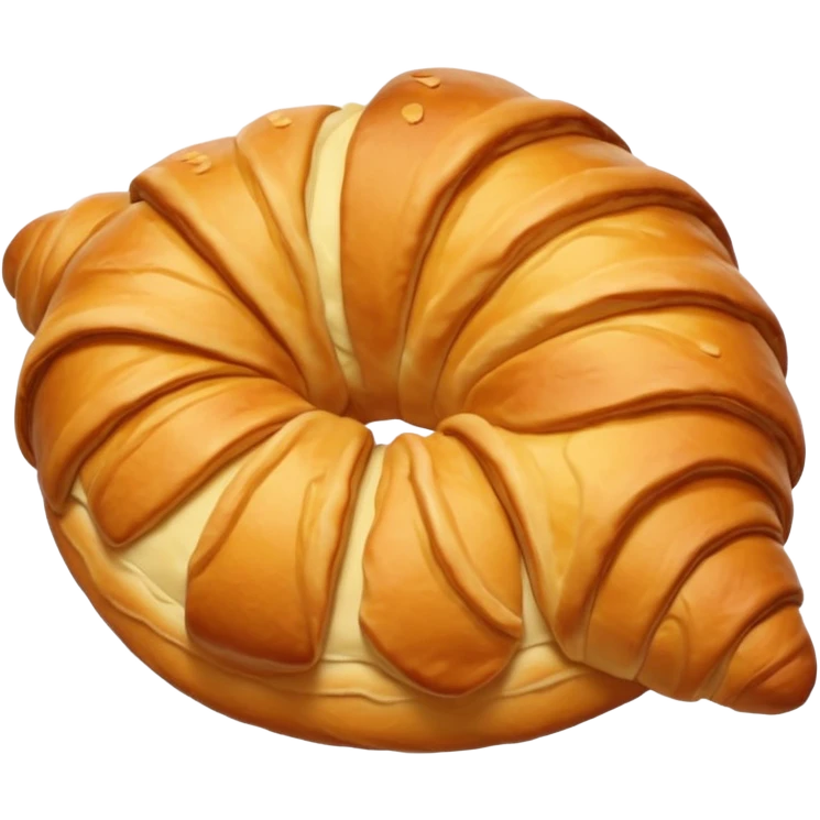 Beige Cozy Croissant autumn emoji