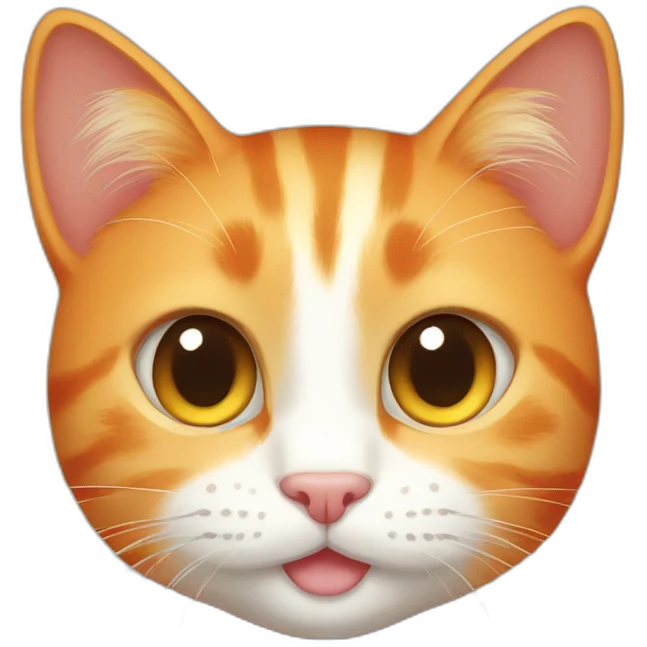 Orange cat cute emoji
