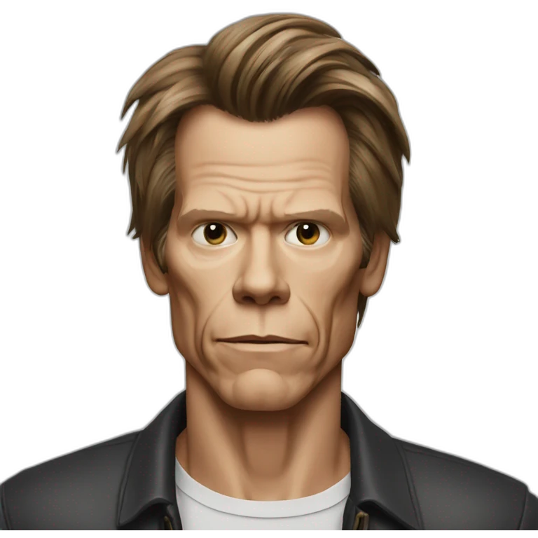 actor kevin bacon serious emoji