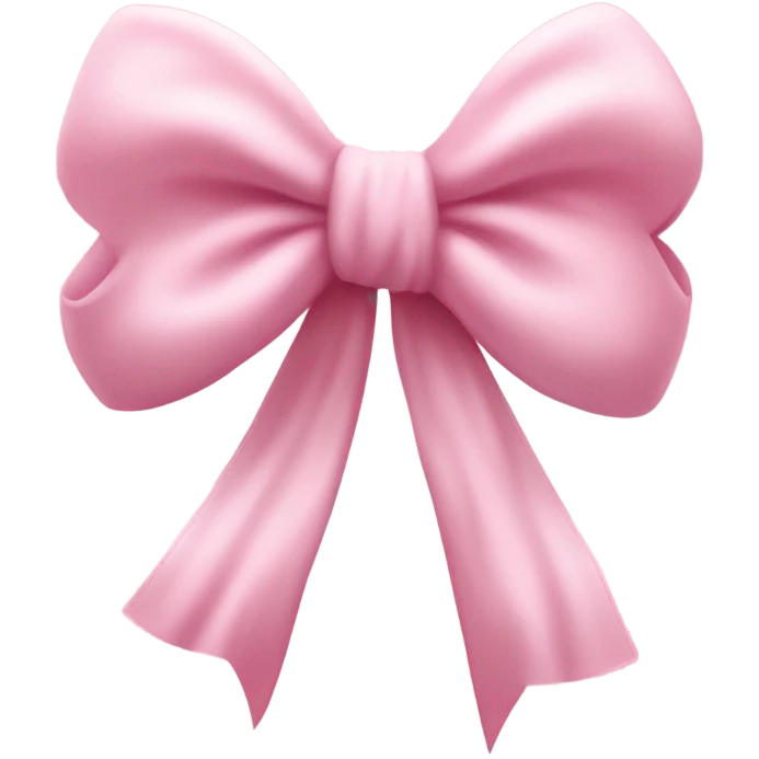 Baby pink bow emoji