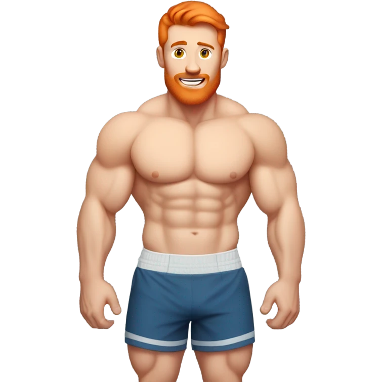 Gym jock with ginger hair  emoji