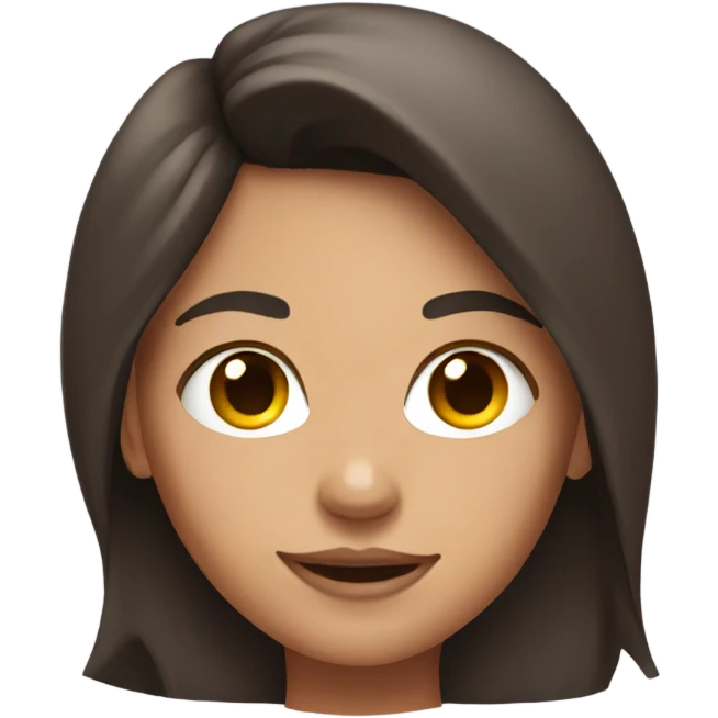 Brunette girl with muscles emoji