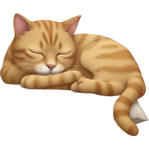 Cat sleeping emoji