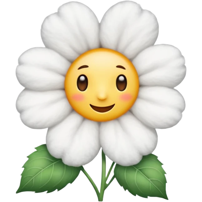 cotton flower emoji emoji
