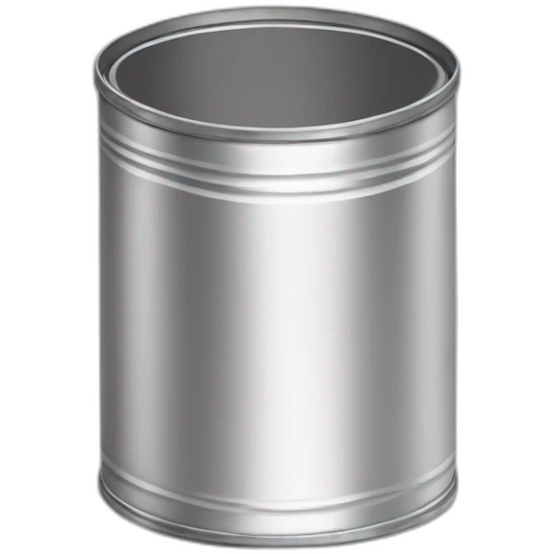 Open Empty Tin Can Isolated emoji