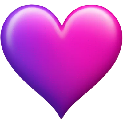 hot pink and purple heart emoji