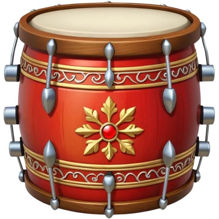 Ceremonial drum colored emoji